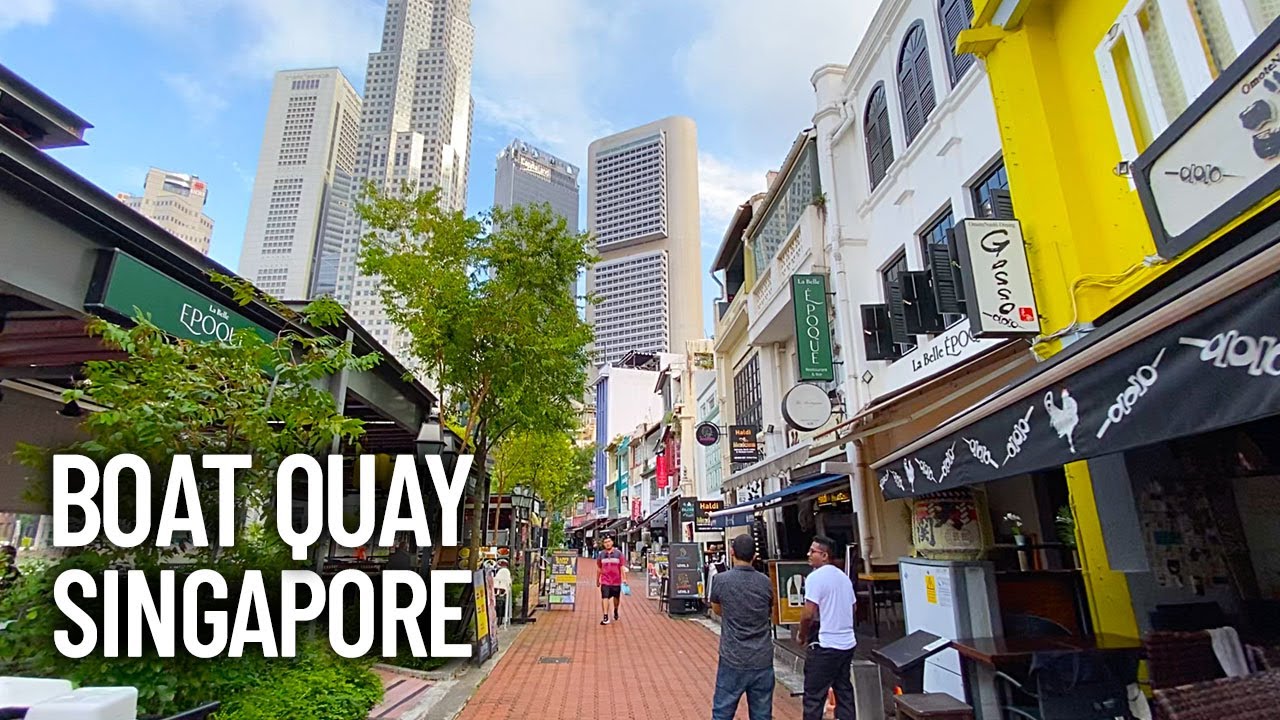 Singapore Boat Quay to Merlion Statue | WALKING