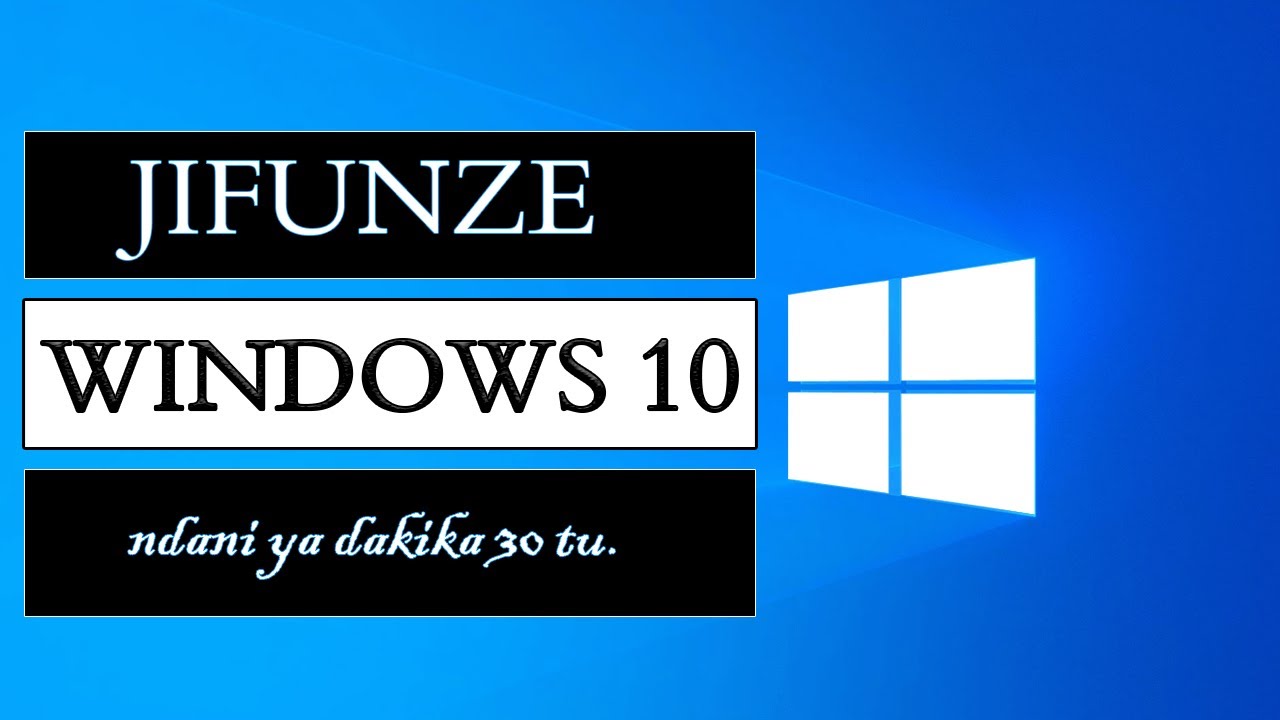 Jifunze Windows 10 kwa njia nyepesi