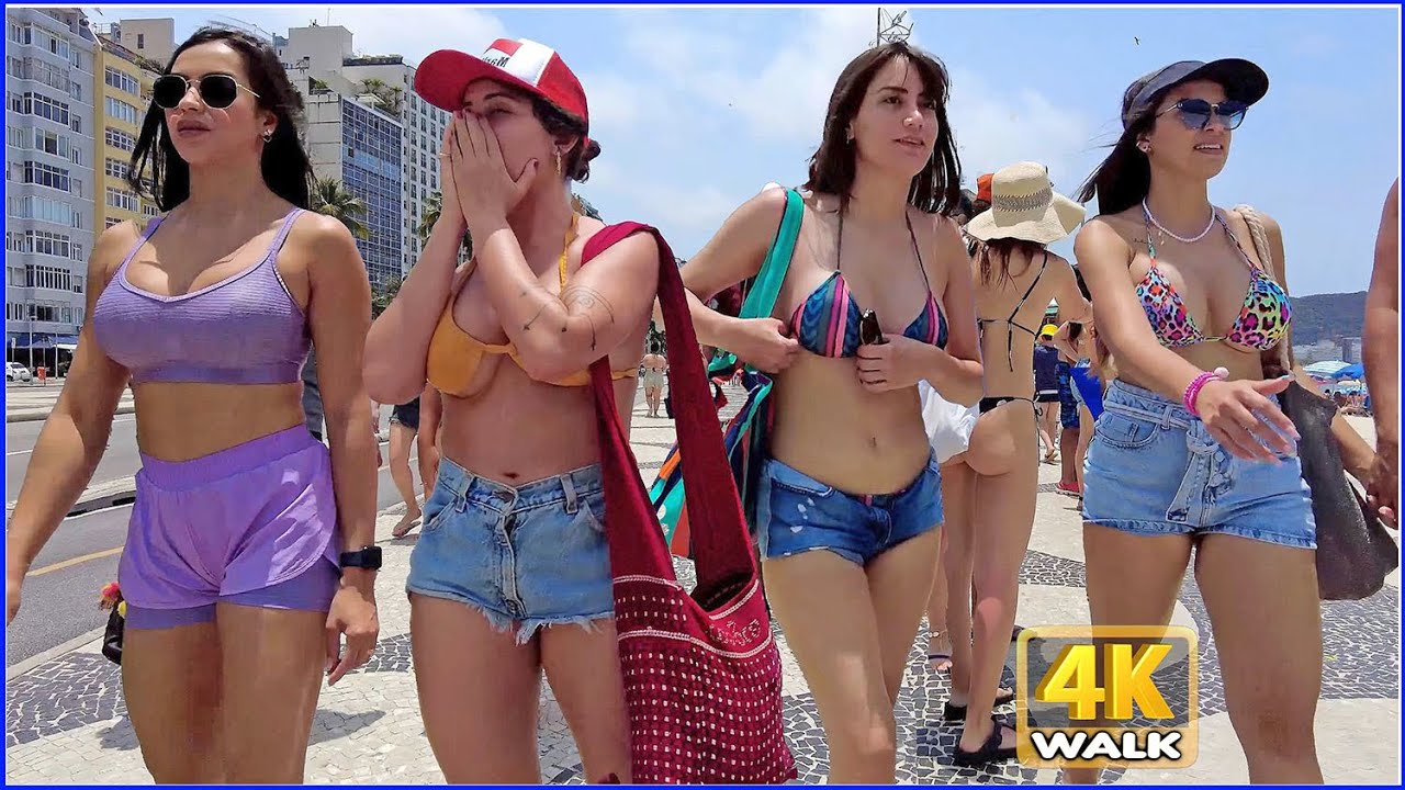 【4K】WALK 🇧🇷 COPACABANA | Rio de Janeiro Beach BRAZIL 2023 vlog