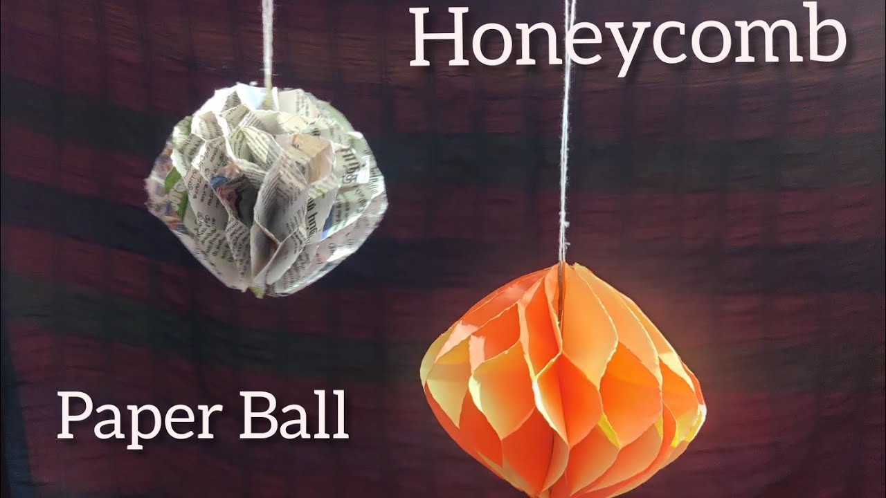 Honeycomb Paper Ball | DIY Paper Art and Crafts