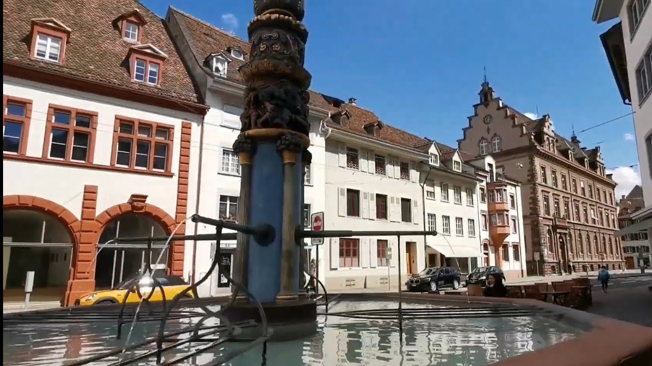 Von Brunnen zu Brunnen🇨🇭 @basel Teil 2. Vom Stachelsch&uuml;tzen Brunnen zum Holbein Brunnen.