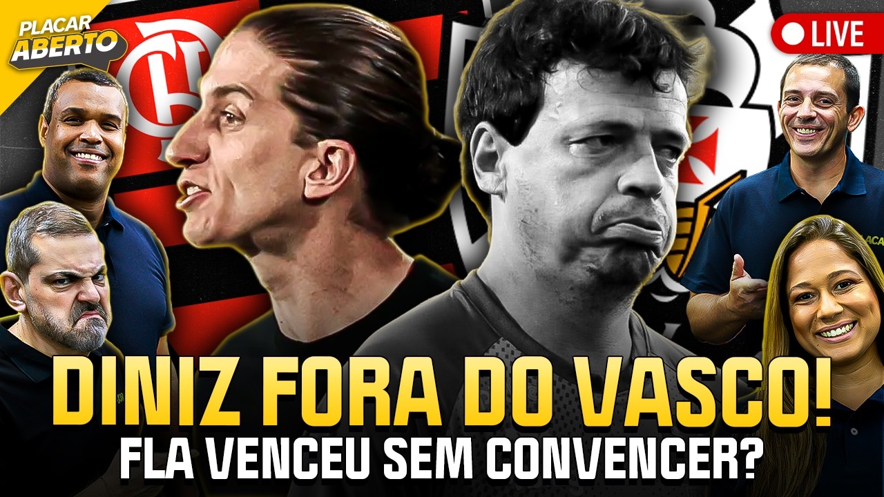 DINIZ DEMITIDO DO VASCO! FLAMENGO COM UM PÉ NA FINAL DO CARIOCA E MAS | Placar Aberto | 23/02