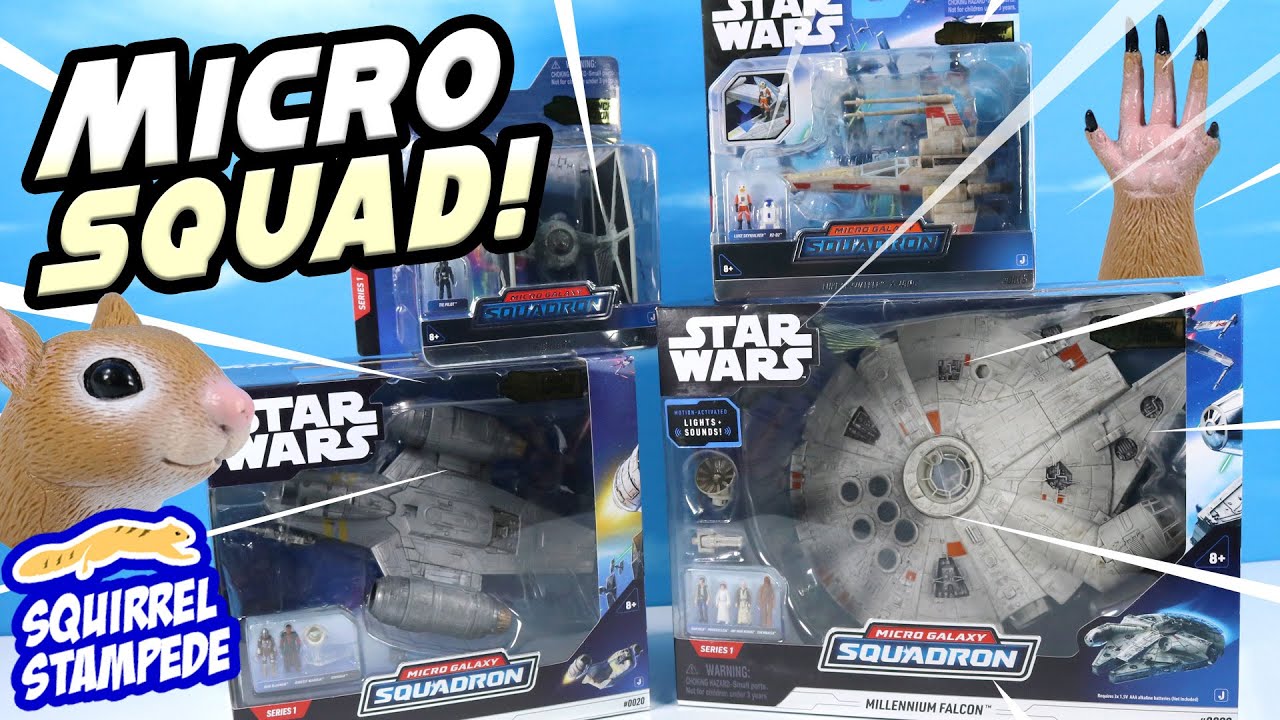 Star Wars Micro Galaxy Squadron Ships Review! Millennium Falcon Razor Crest and a Chase Vehicle?