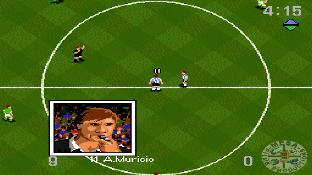 World Cup USA '94 SNES, semifinals - Bolivia vs Argentina