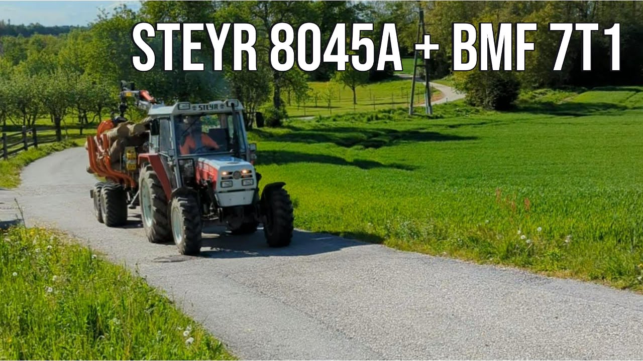 STEYR 8045A mit BMF 7T1 / STEYR Forstarbeit