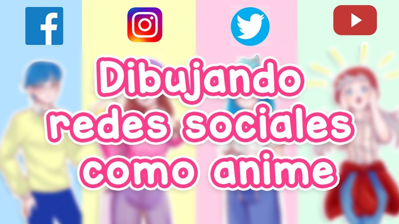 Dibujando redes sociales como anime 😀 | #Piyoredes