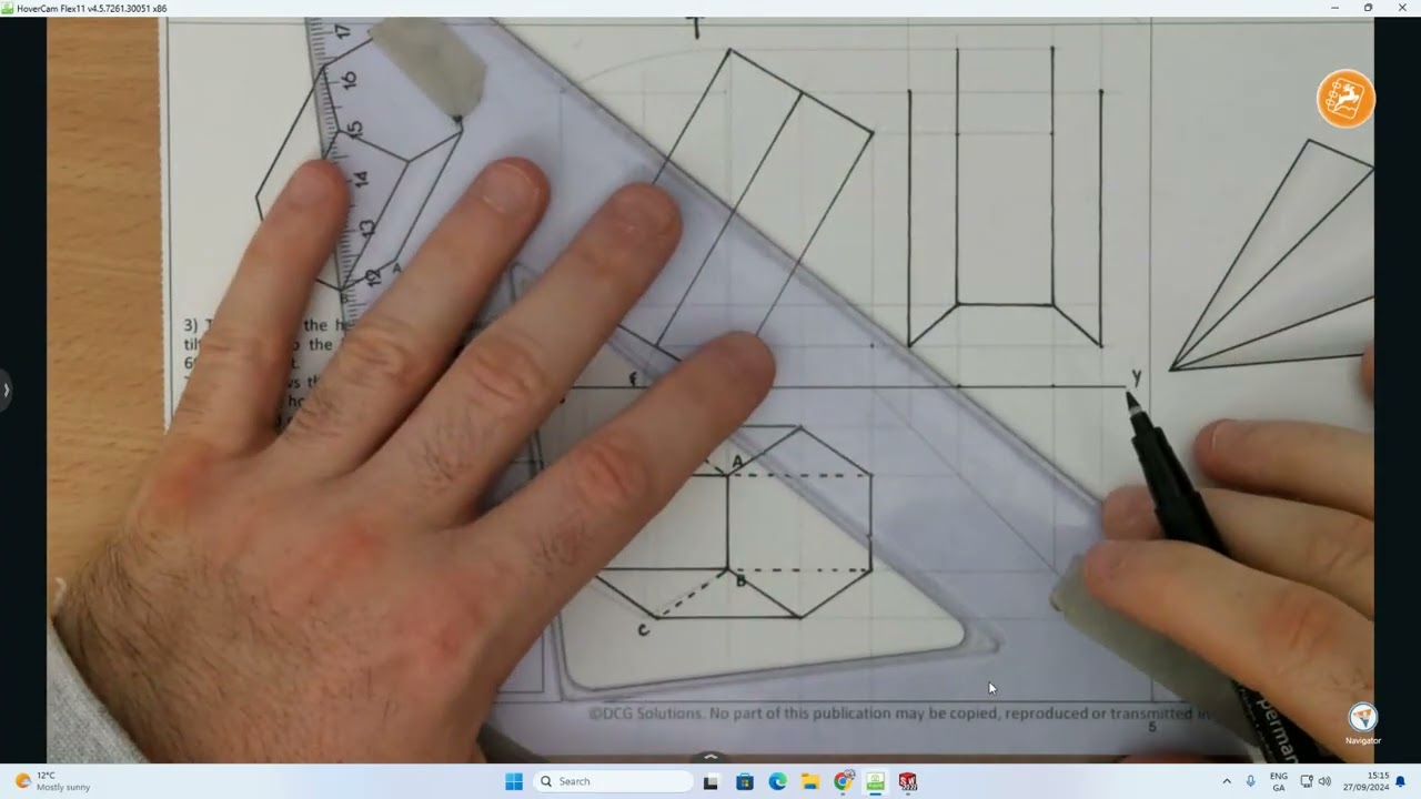 Orthographic Projection - Rotation of Solids