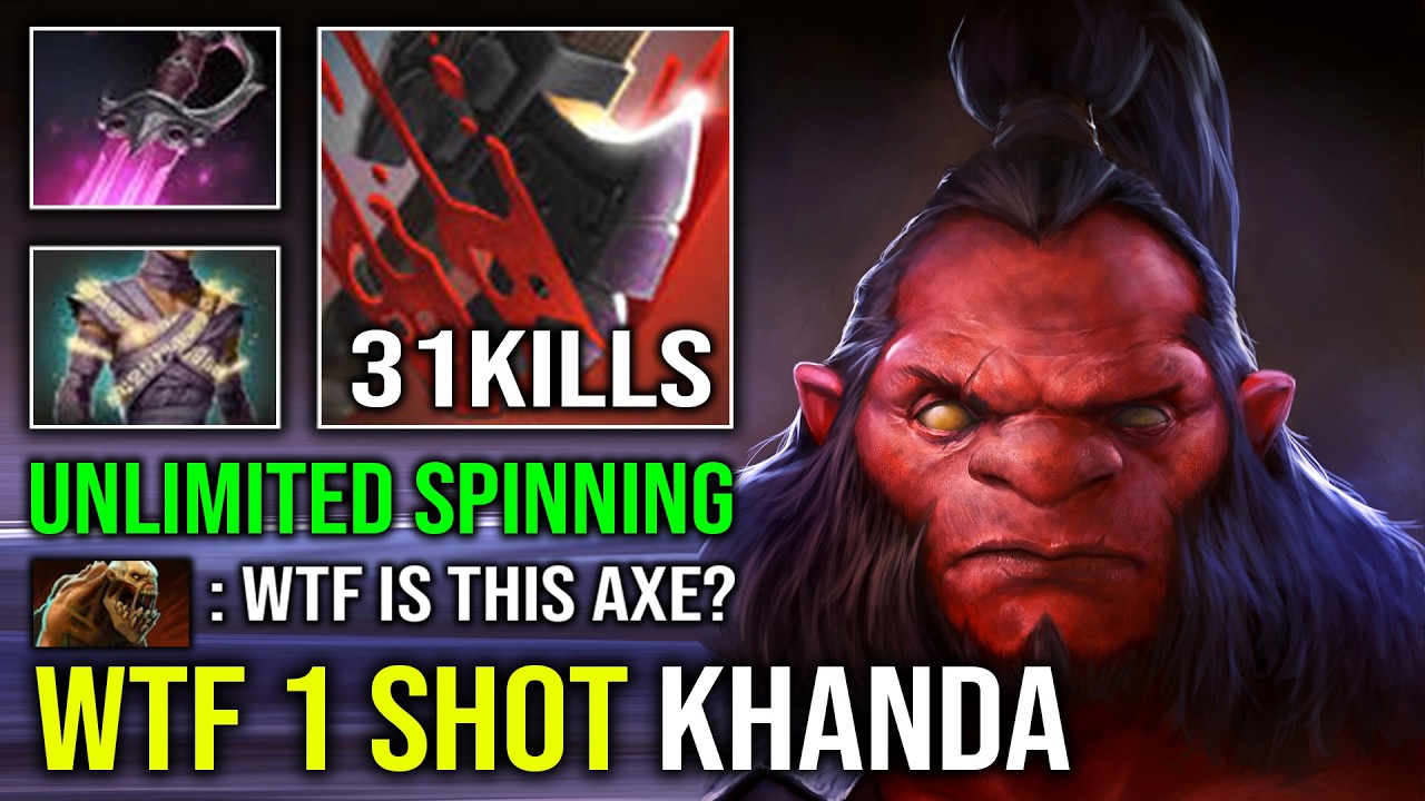 WTF Khanda + Consecrated Wraps 1 Shot Culling Blade Unlimited Spinning Max Stack Axe Dota 2