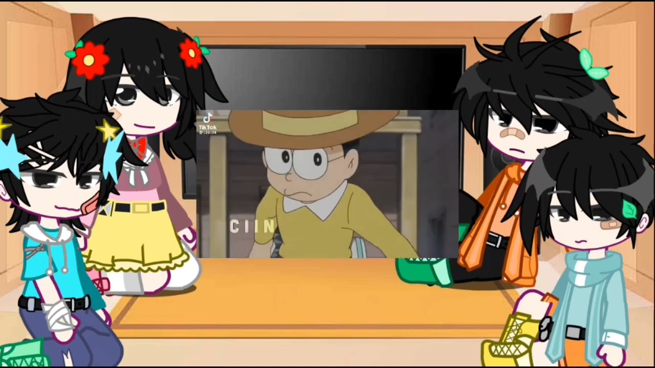 nobita friend react to nobita (deki x nobita) //gachaclub//by:me