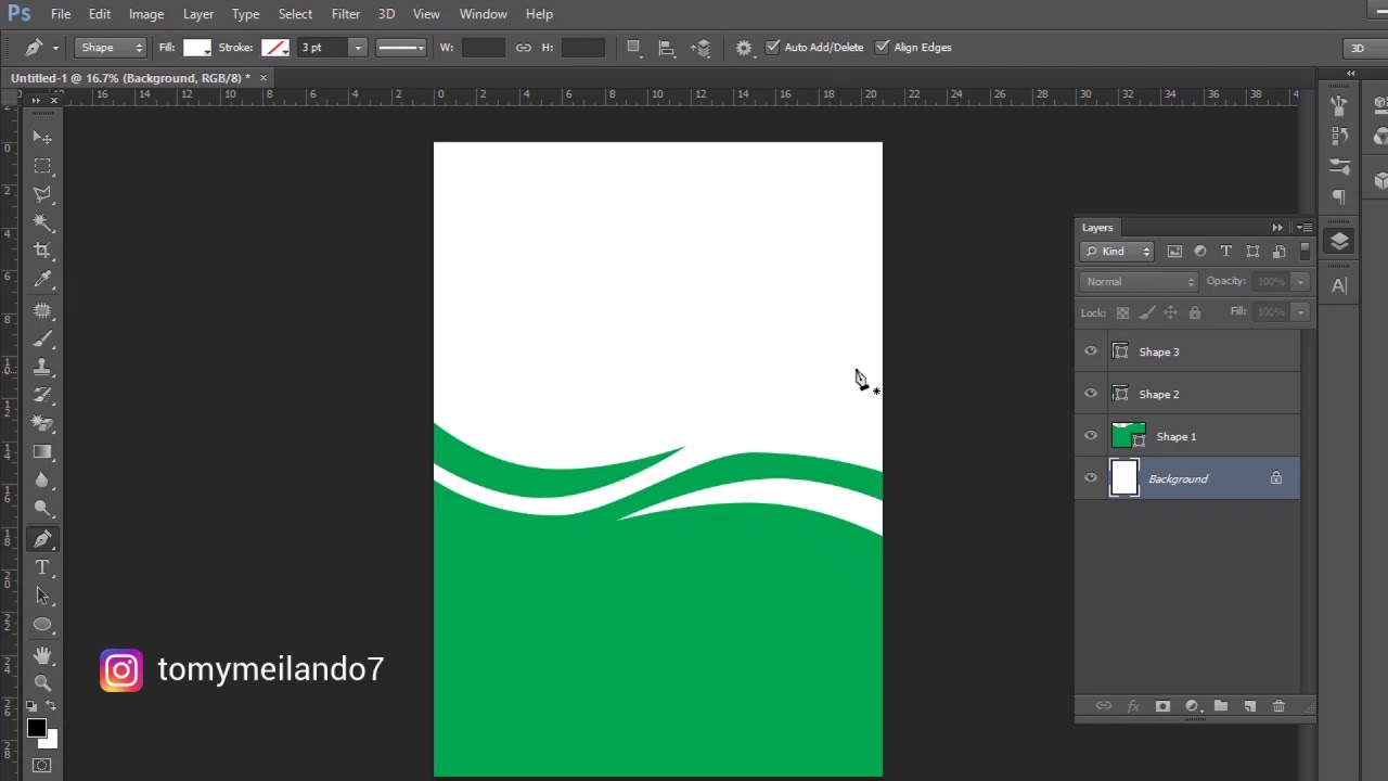 Cara Membuat Garis Lengkung Dengan Photoshop Bagian ke 2
