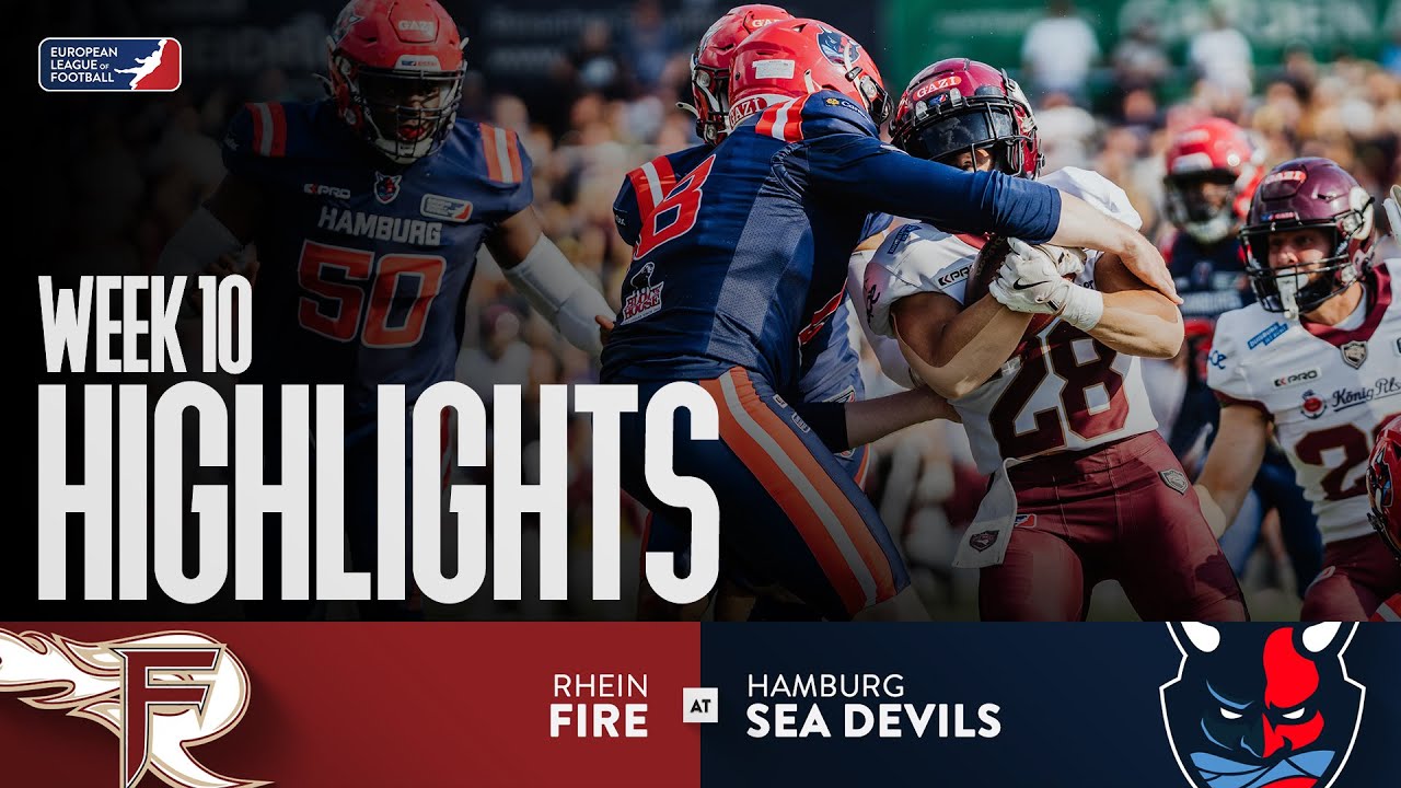 Rhein Fire @ Hamburg Sea Devils - Highlights | Week 10 | Season 2025