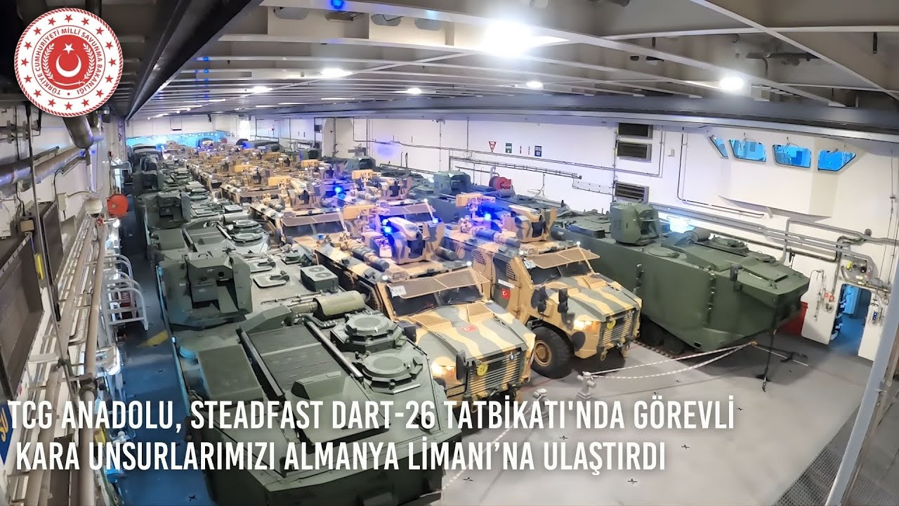 TCG Anadolu, Steadfast Dart-26 Tatbikatı'nda Görevli Kara Unsurlarımızı Almanya Limanı’na Ulaştırdı