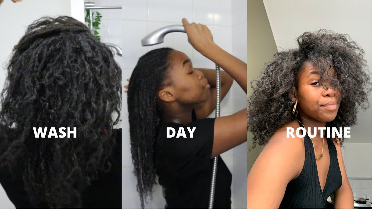 Ma routine capillaire 👩🏾‍🦱|  (wash day routine) boucler ses cheveux crépus
