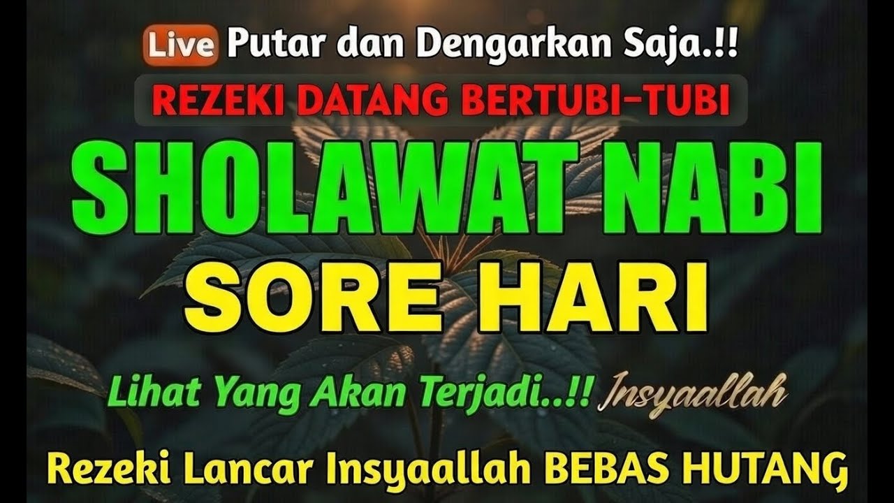 SHOLAWAT JIBRIL 1000x PENARIK REZEKI PALING MUSTAJAB | Sholawat Nabi Merdu & Menyentuh Hati