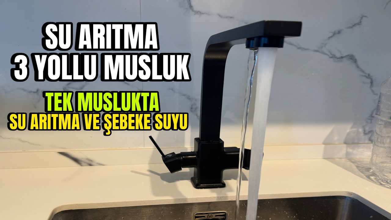Su Arıtma Cihazı 3 Yollu Musluk Montajı