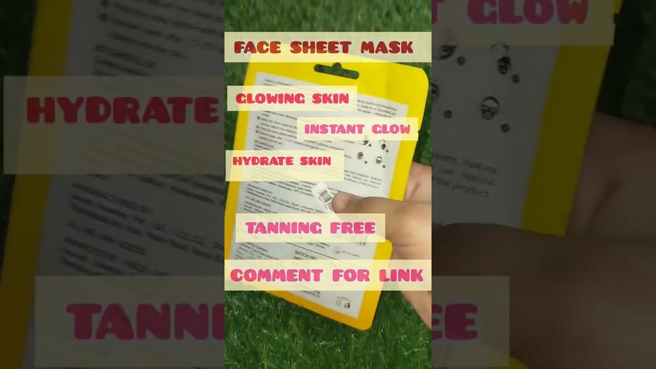 Good Vibes vitamin C sheet mask for glowing skin || #viralvideo #shortsfeed #shorts #sheetmasks
