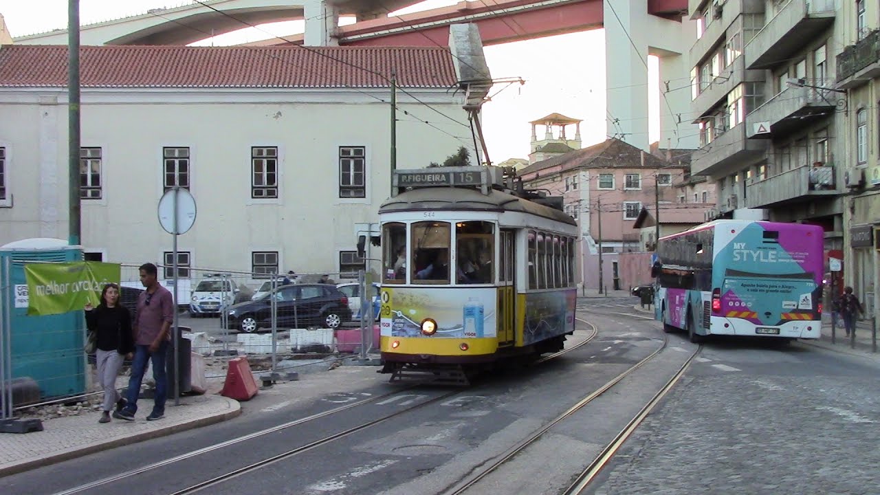Elétricos de Lisboa Linea 15 Praça Figueira ⇒ Belém Lisbon Trams Route 15 Lissabon Straßenbahn