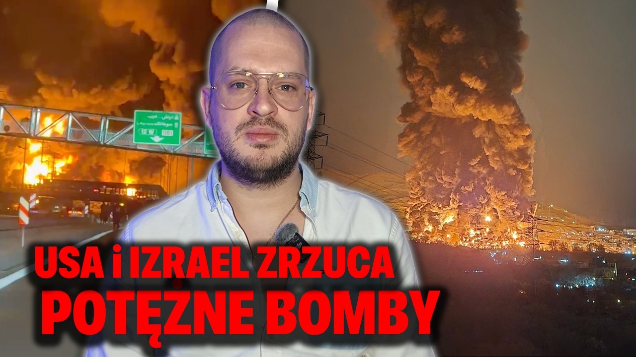 USA I IZRAEL ZRZUCA POTĘŻNE BOMBY PŁONIE RAFINERIA. NOWY PRZYWÓDCA IRANU