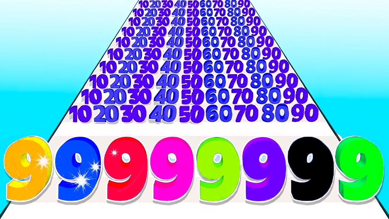 WOW 🤯 Gameplay in Number Master Run 3D 🔵 MAX SCORE! [Math Merge Game]