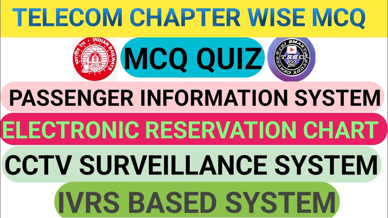 CHAPTER WISE MCQ QUIZ #PASSENGER INFORMATION SYSTEM IPIS, PIS, AND PA SYSTEM #CCTV SURVEILLANCE,IVRS