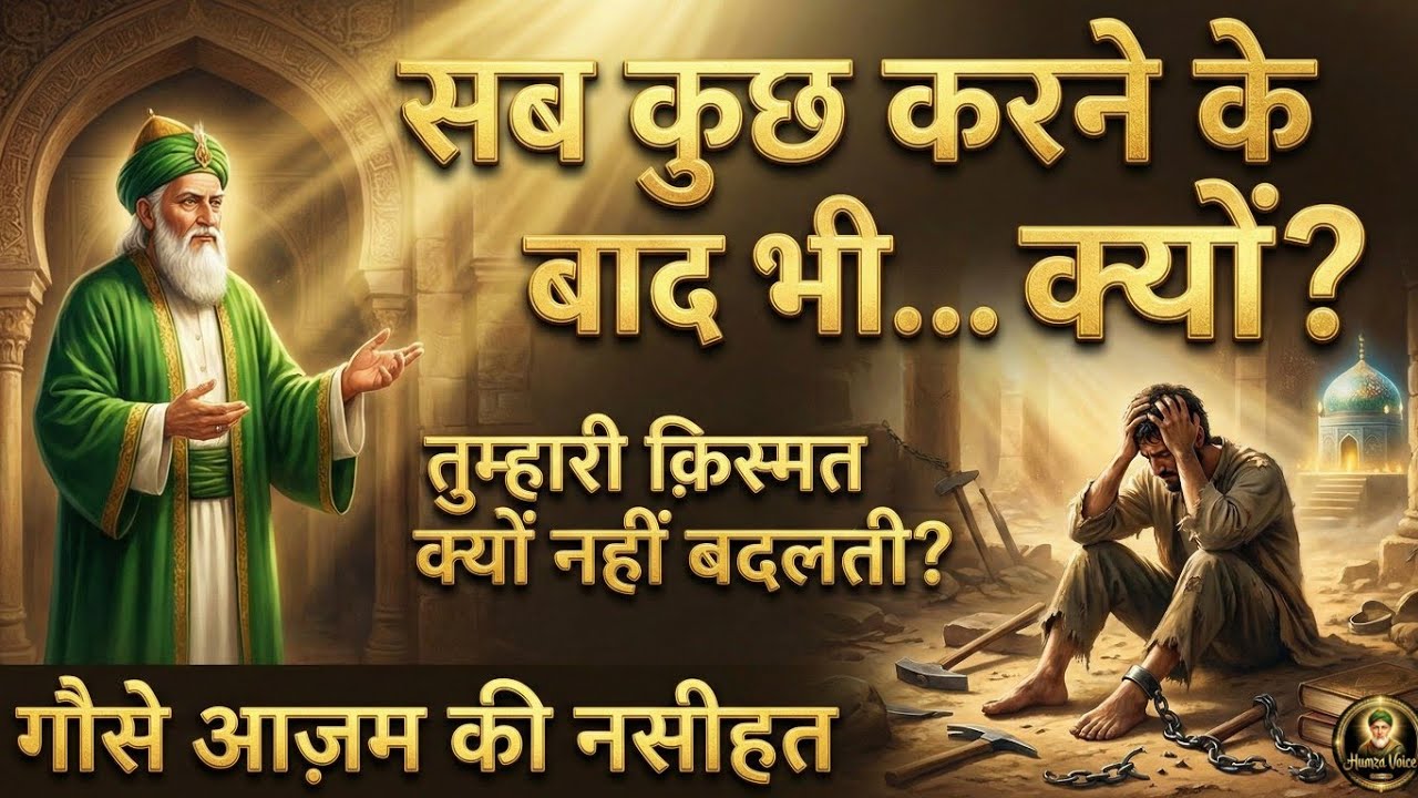 Tumhari Qismat Kyun Nahi Badalti? | Ghaus-e-Azam Ka Chhupa Hua Raaz | Sufi Naseehat