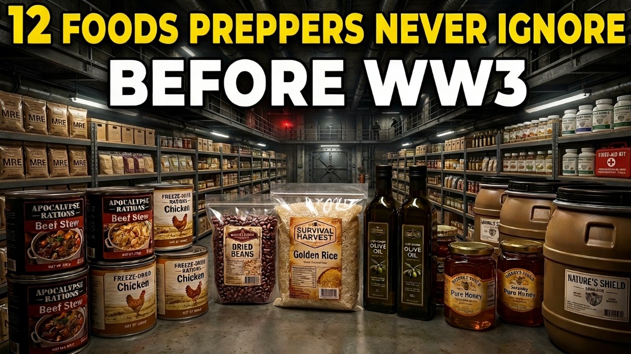 12 Foods Preppers NEVER Ignore Before WW3 (Stockpile NOW!)