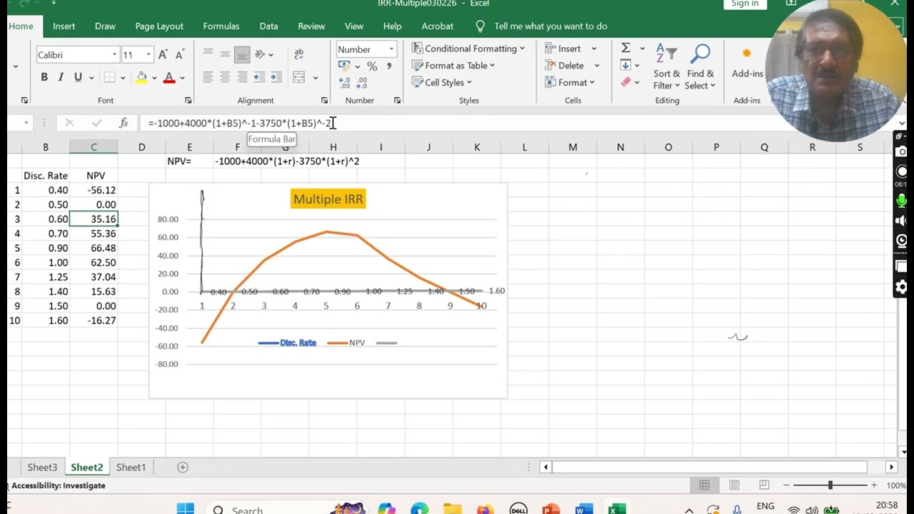 FINDING MULTIPLE IRR FOR AN SPECIAL TYPE OF INVESTMENT DECISION AND ALSO ITS APPLICATION
