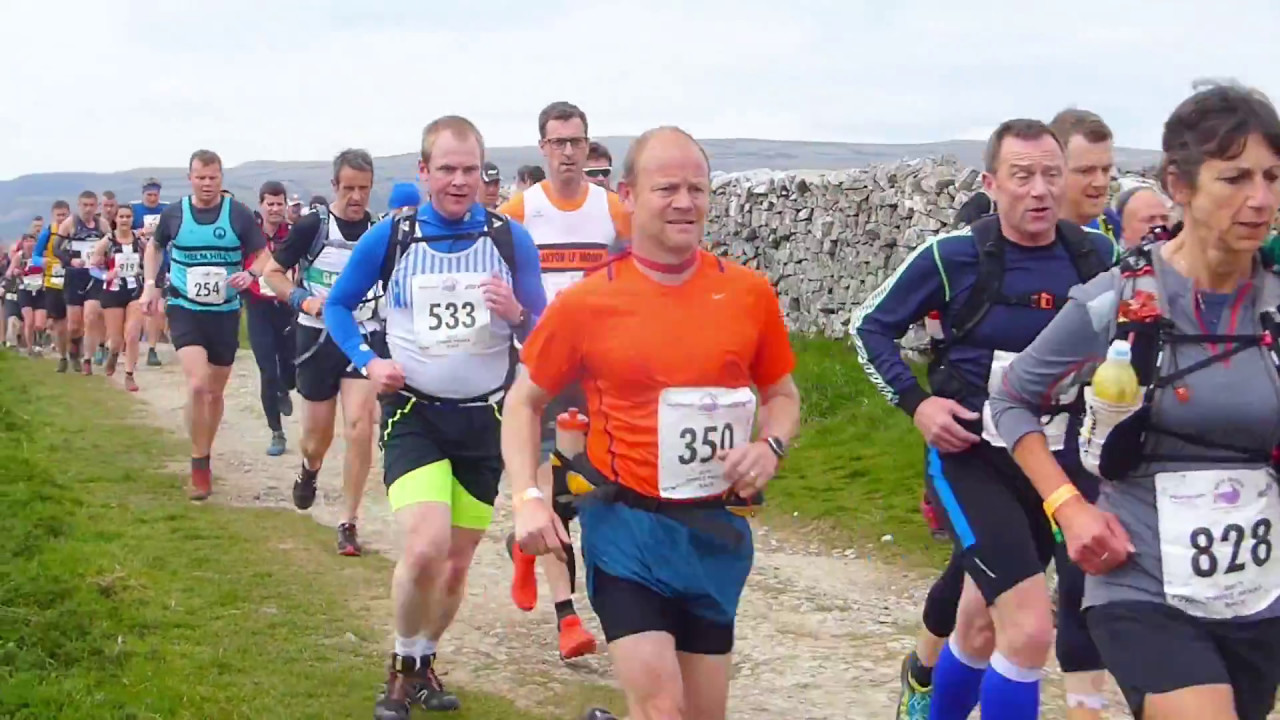 The 3 Peaks Fell Race, April 2017. Yorkshire Dales. Pain is only Temporary!  SELECT HD QUALITY!
