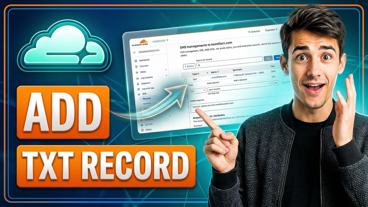 Как добавить TXT-запись в DNS Cloudflare (самый простой способ) (руководство на 2026 год)