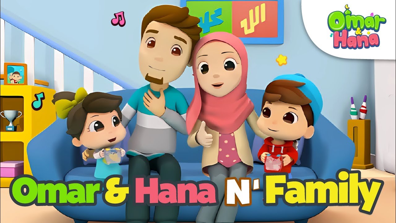 Omar & Hana N' Family 🧕🧑‍💼👳👶 | Islamic Series & Songs For Kids | Omar & Hana English