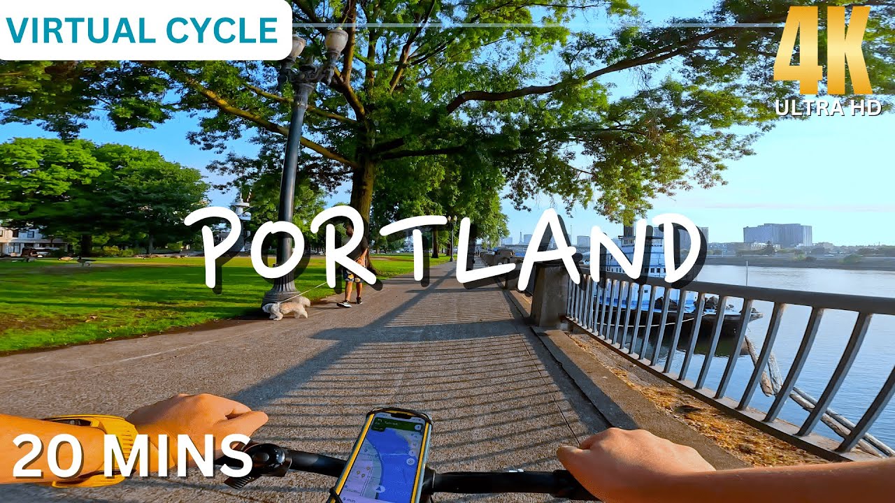 PORTLAND • Virtual Cycling Workout 4K 20 Minutes