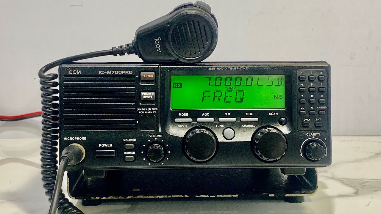 ☀️iCom IC-M700PRO HF 150W + DC + HM-180 + MB Open☀️