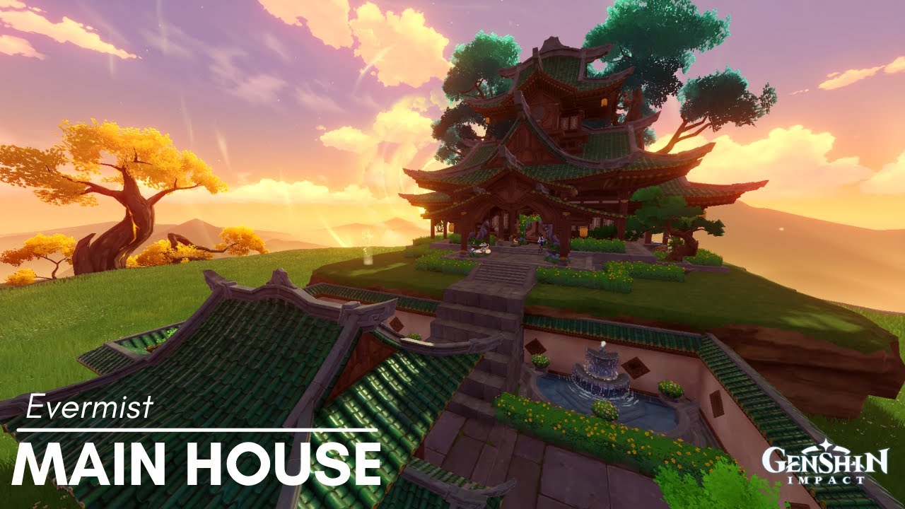 Floating Abode| Evermist Main House | Serenitea Pot Design