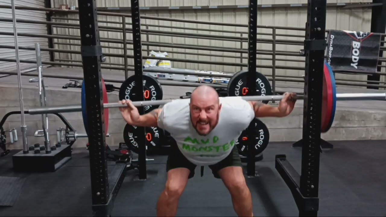 SQUAT/SANDBAG OVER BAR 🔥