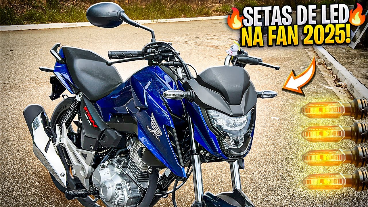 SETAS DE LED NA FAN 2025!! 🔥 *a honda vai querer copiar*