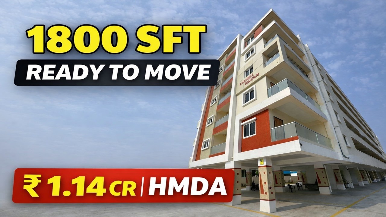 1800 SFT 3BHK Ready to Move in Nizampet | HMDA | ₹1.14 Cr | Near Miyapur