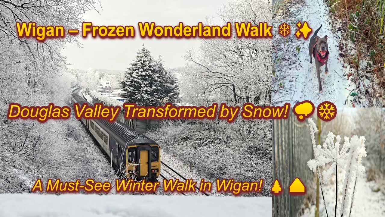 Frozen Douglas Valley – A Scenic Winter Walk in Wigan ❄️✨