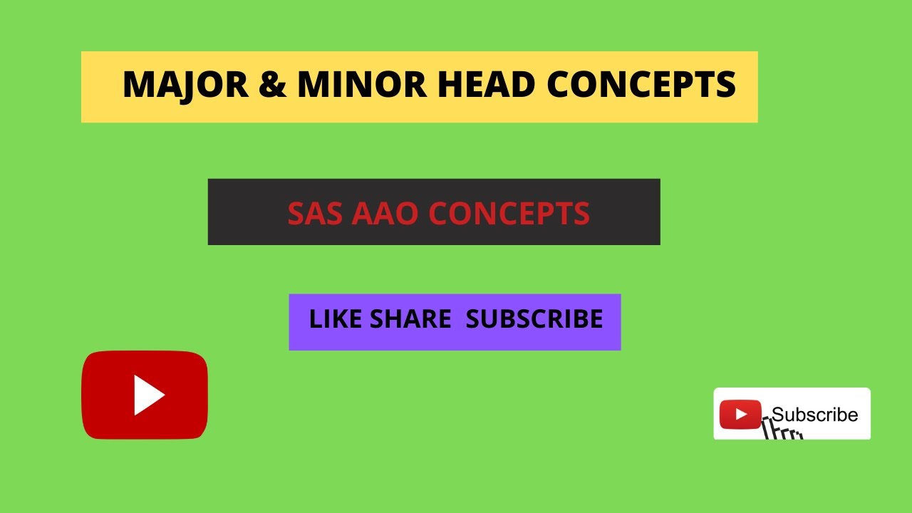 Major & Minor Head Concepts