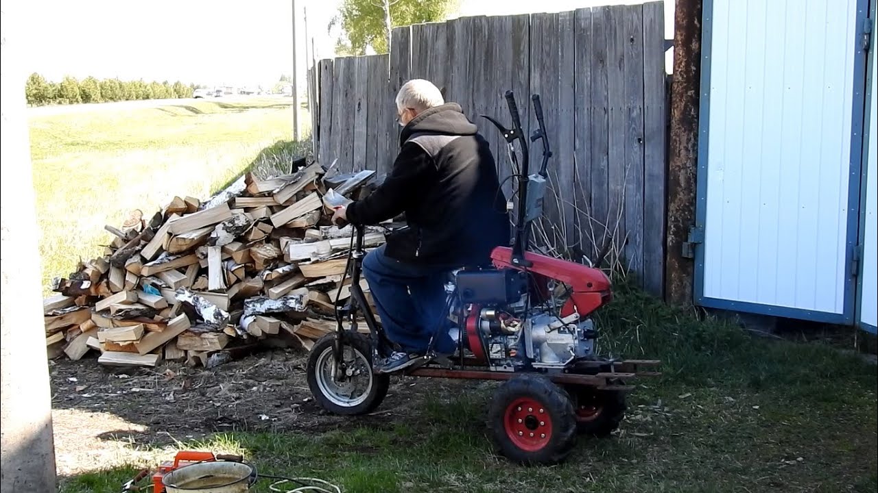три колеса на мотоблоке - плохо!
