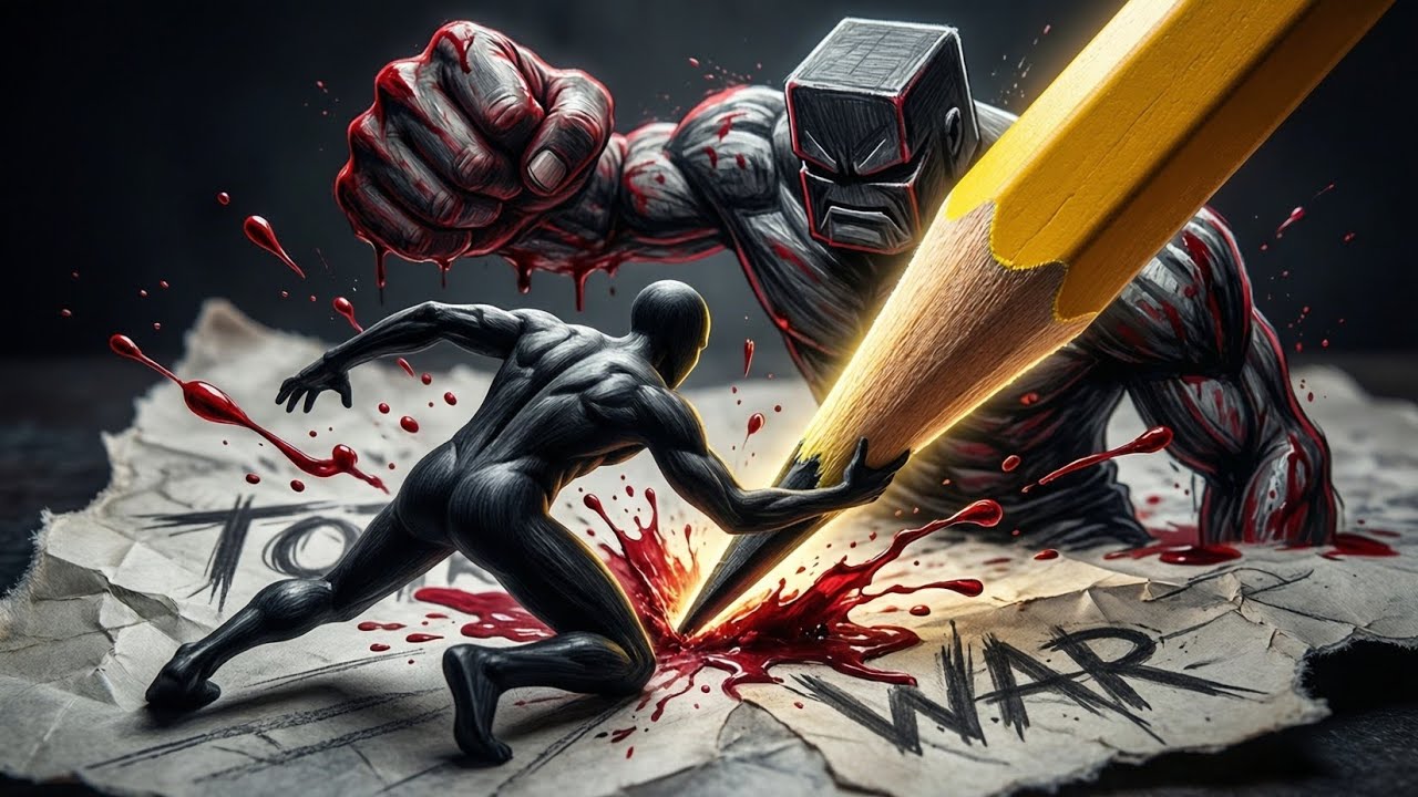 STICKMAN REVENGE:The Paper War (Animation) UKpop 