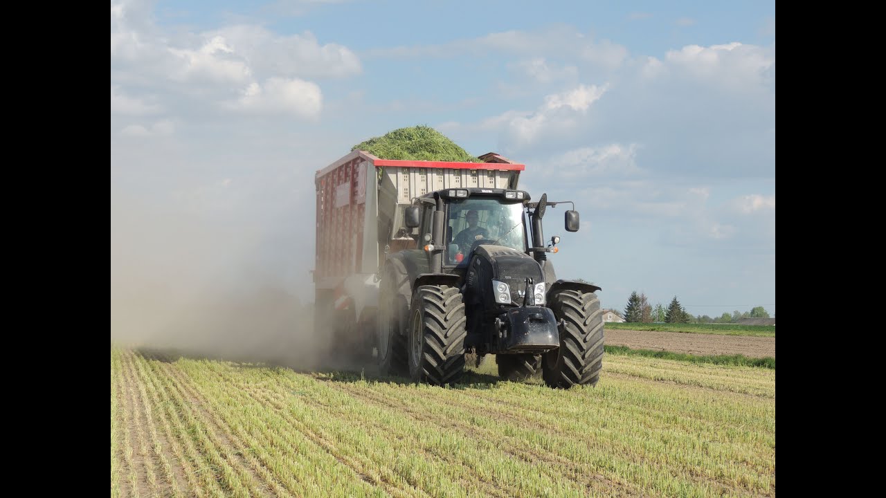 Zbiór trawy i żyta  2016! Valtra T213+Lely Tigo XR75! Podlaskie. DabroLs