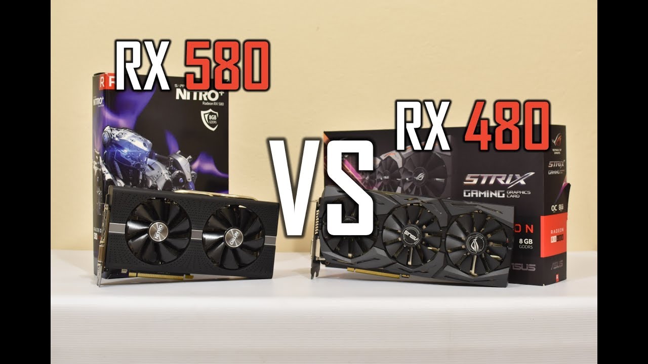SAPPHIRE NITRO+ RX 580 OC 8GB VS ASUS STRIX RX 480 OC 8GB (benchmarks base & OC)
