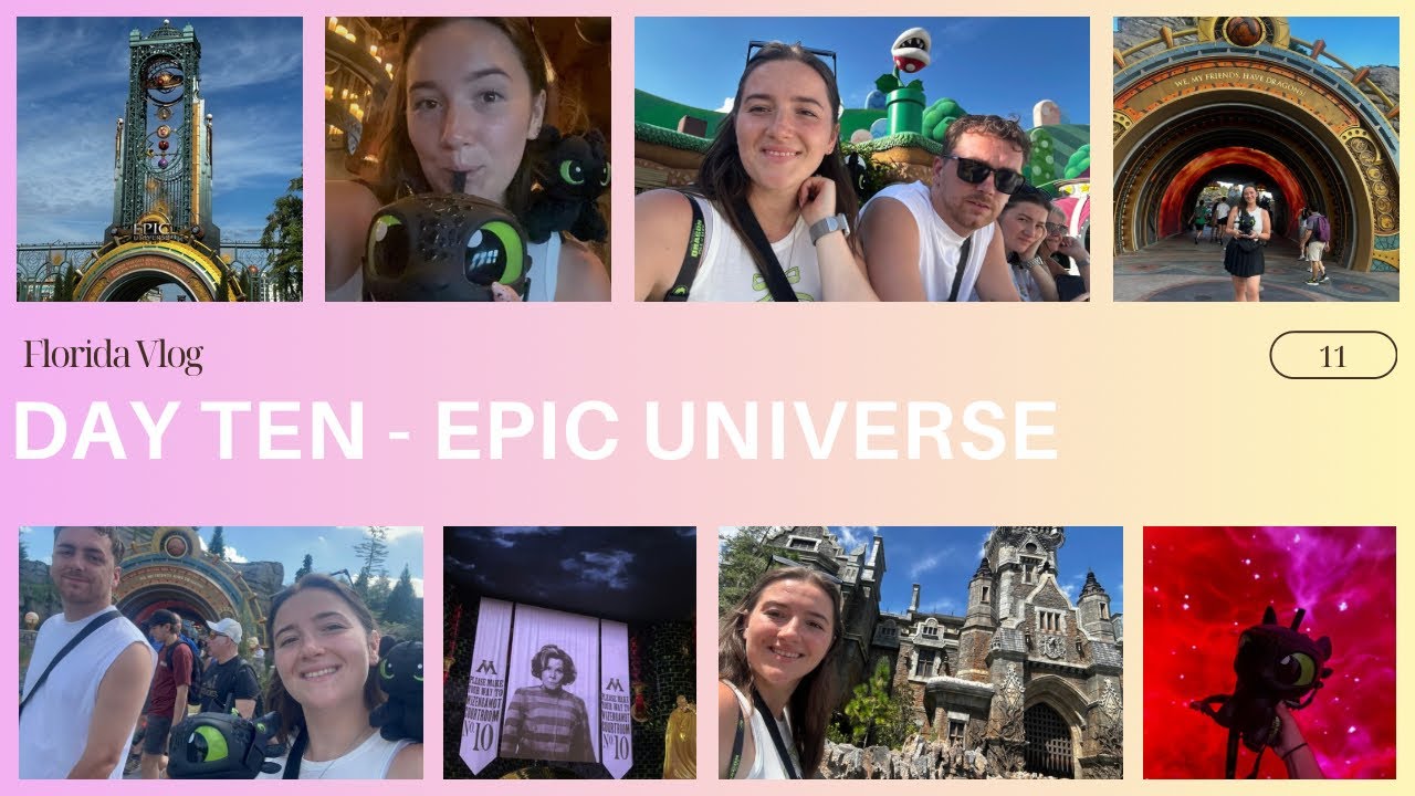Day 10 Florida Vlog 🌴| Universal’s Epic Universe 💫 Dragons, Magic, Monsters and 3 hour Queues🤍