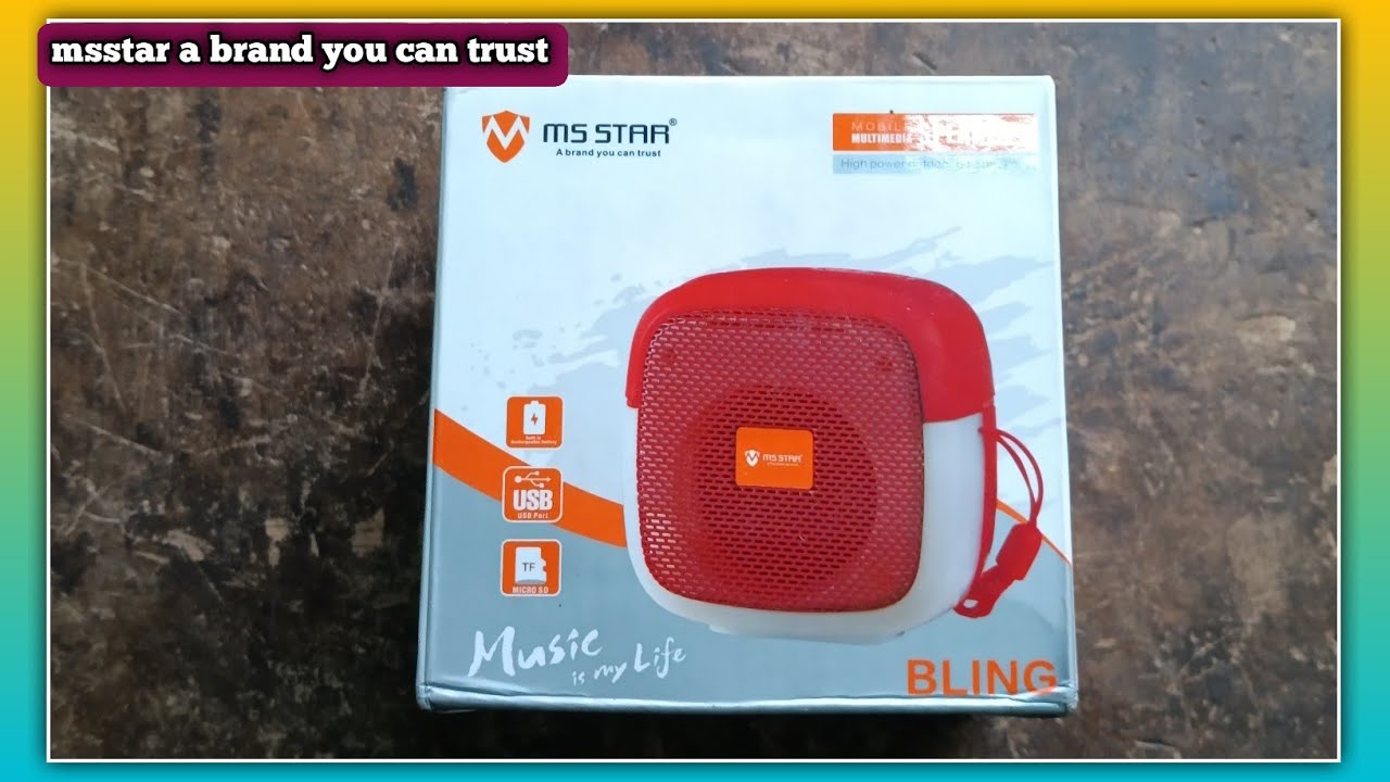 Msstar a brand you can trust🔥mini Bluetooth speaker😍bass speaker unboxing🔥#speaker #unboxing