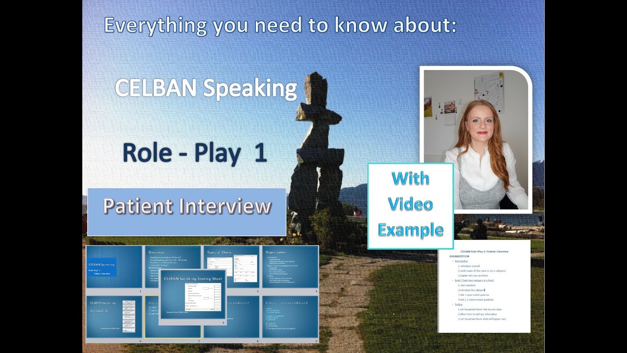 CELBAN Speaking Lesson 2: Role - Play 1/ Patient Interview (Step-by-step Explanation& Video Example)