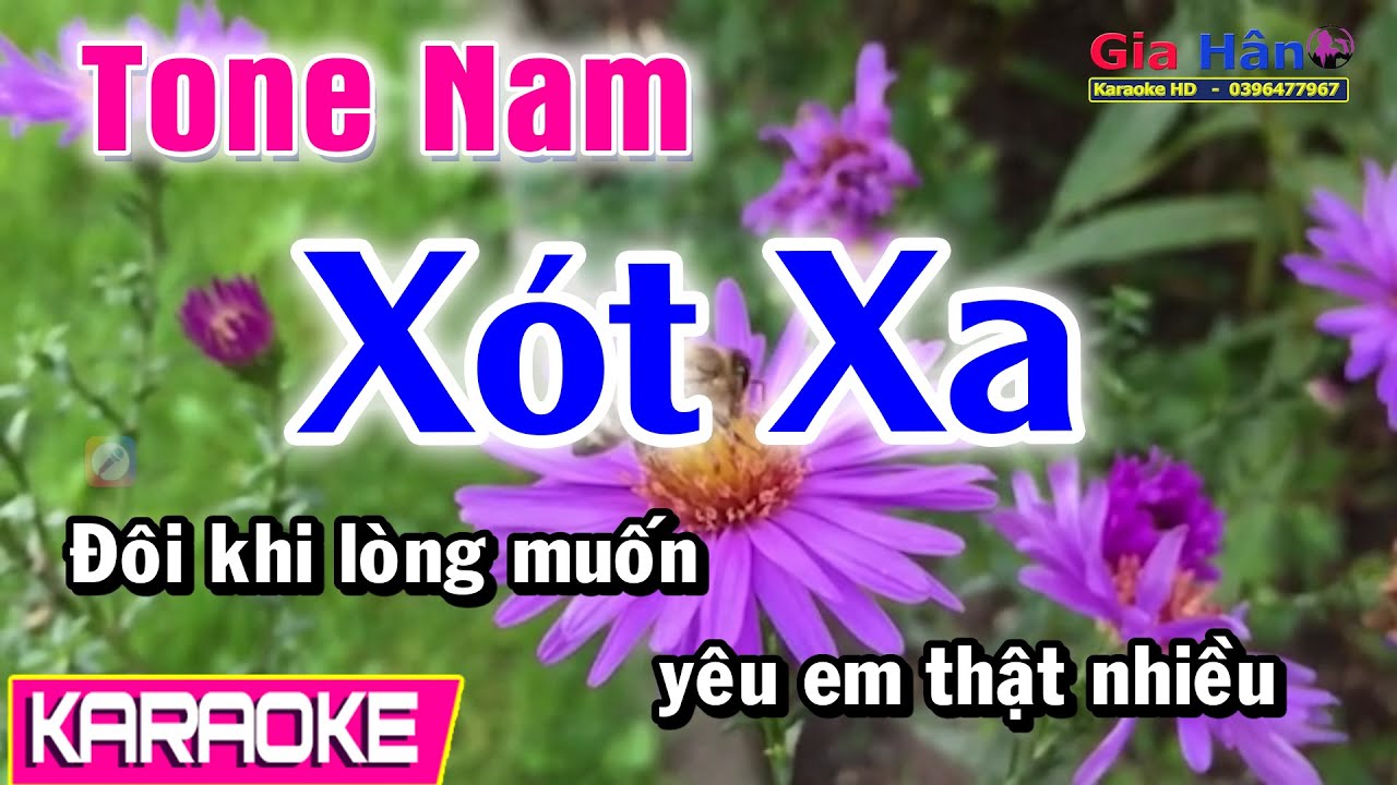 Karaoke Xót Xa | Tone Nam | Gia Hân
