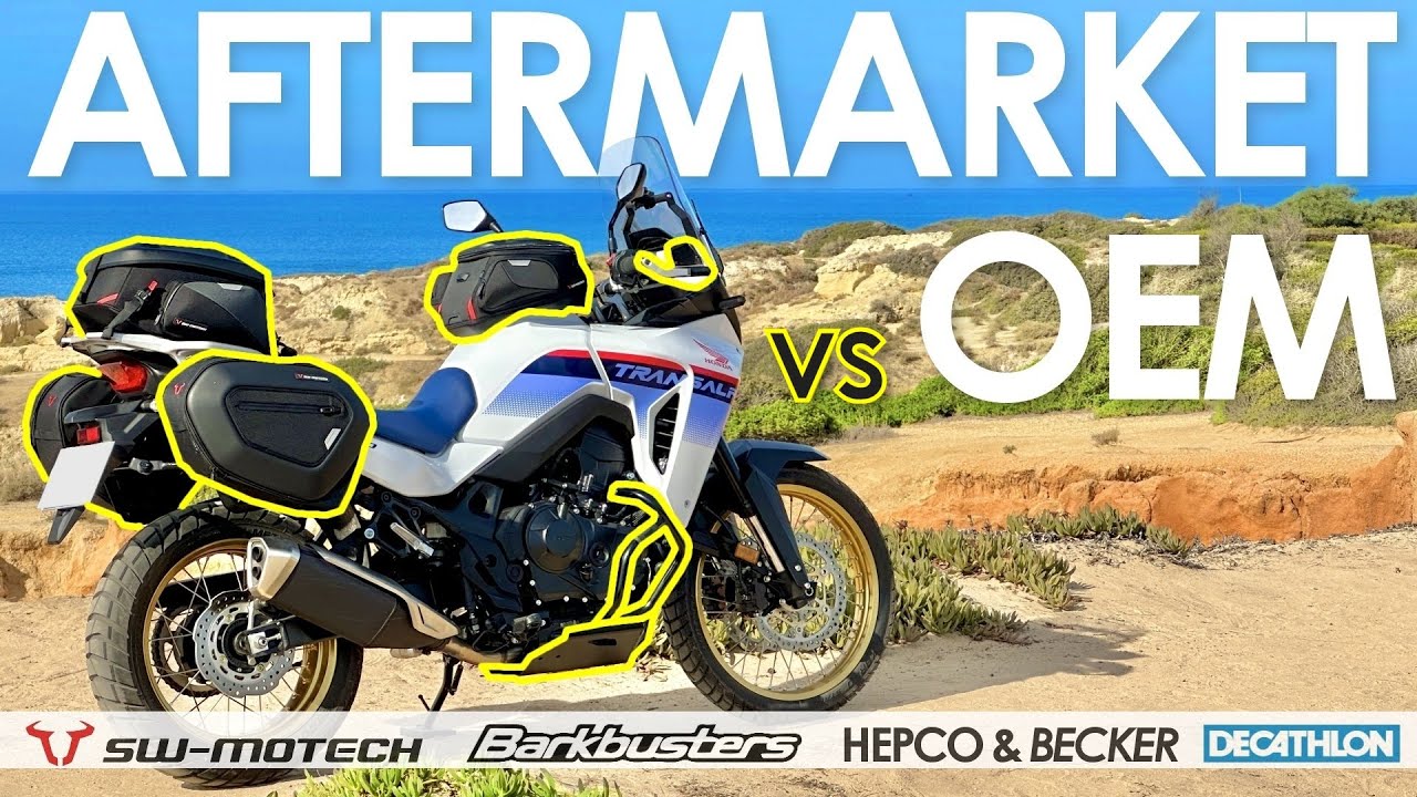 Заводские или неоригинальные аксессуары — Honda Transalp 750 Mods 2/3 [QuickTest#77]