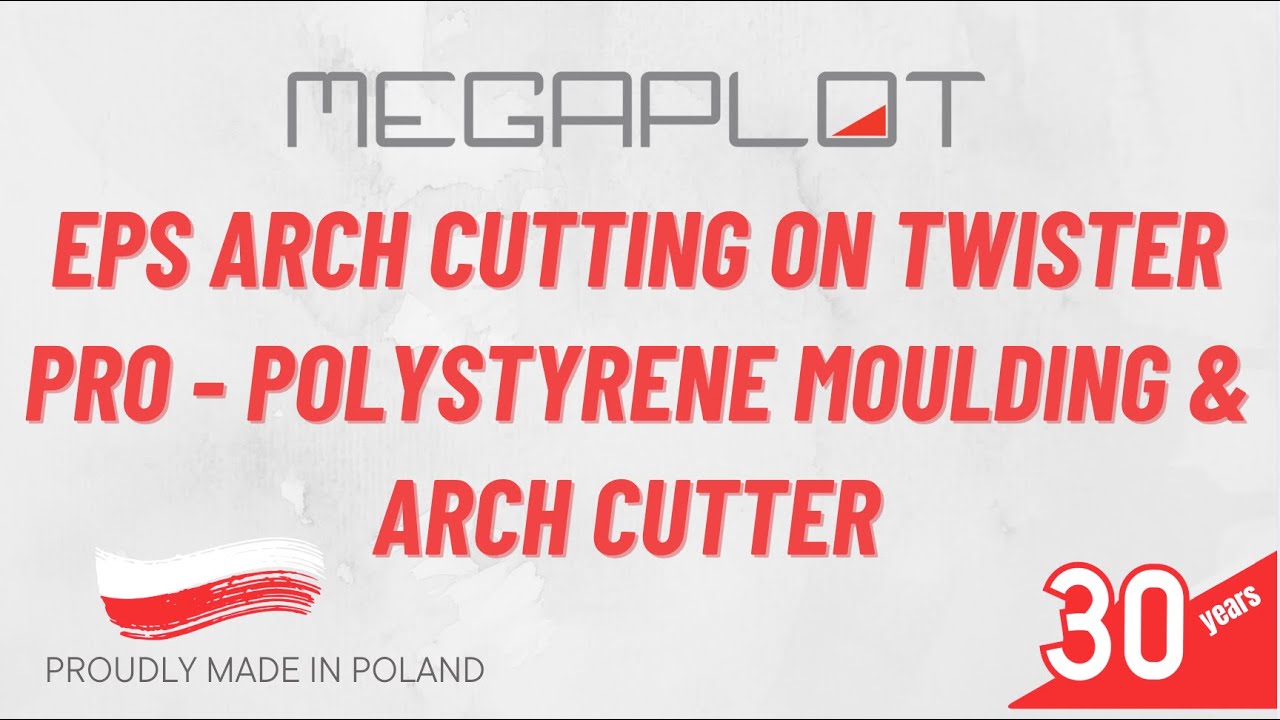 EPS Arch Cutting on Twister PRO by Megaplot Poland  - polystyrene moulding & arch cutter
