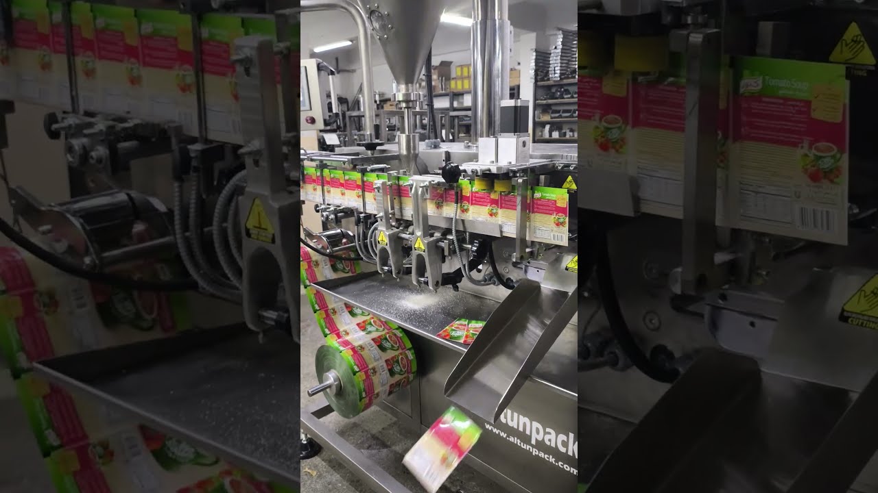 Horizontal powder filling, instant soup packaging machine, Toz dolum, hazır çorba paketleme makinesi