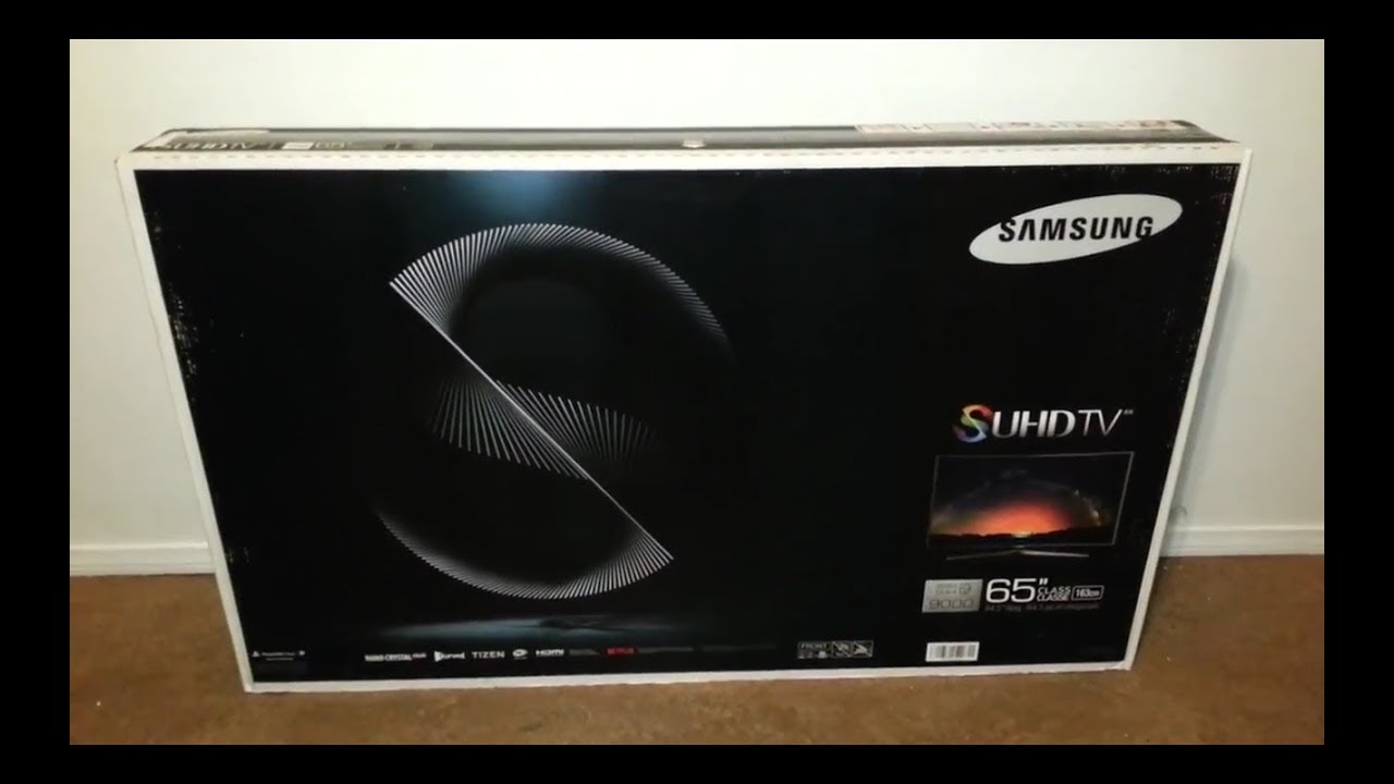 SAMSUNG UN65JS9000 CURVED 65-inch 4K SUHD 3D (unboxing)